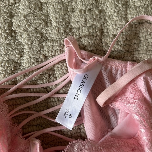 Glassons Light Pink Bustier Corset top size 10 - Picture 5 of 6